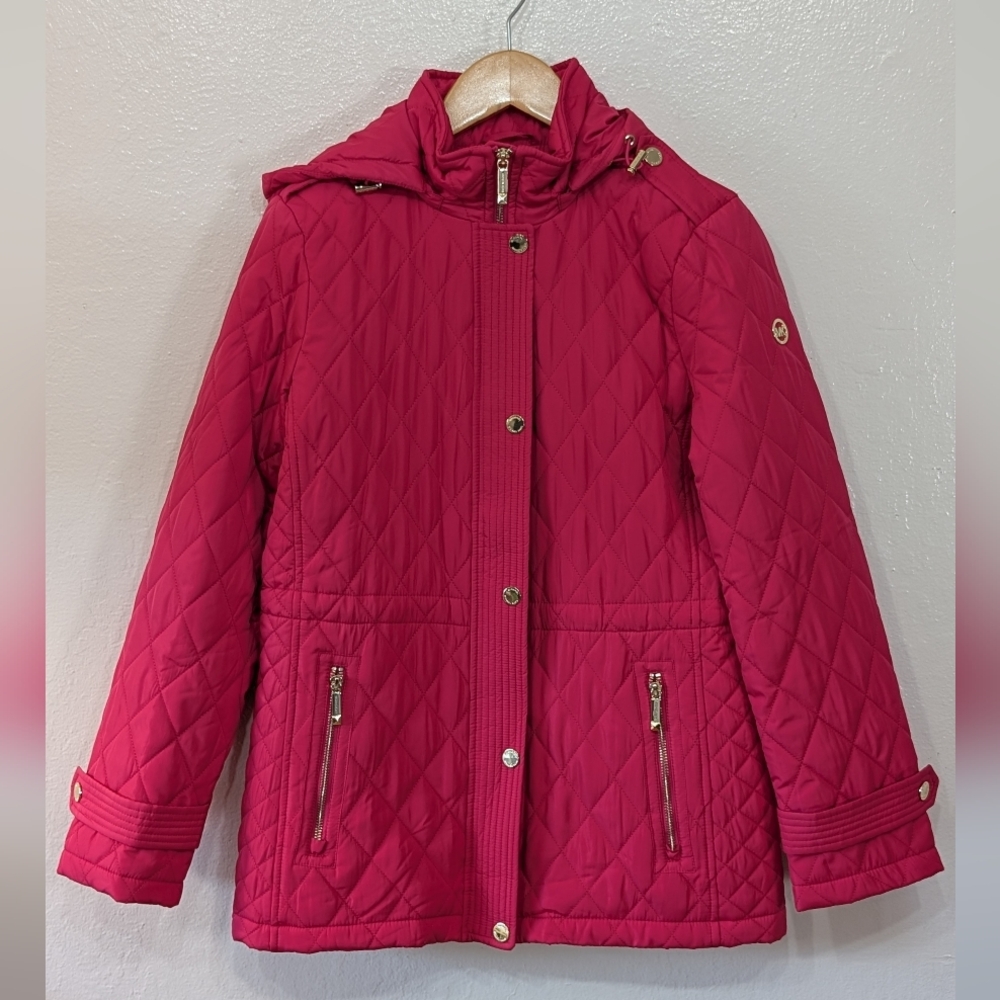 Michael Kors Pink and Tan Patterned Jacket
